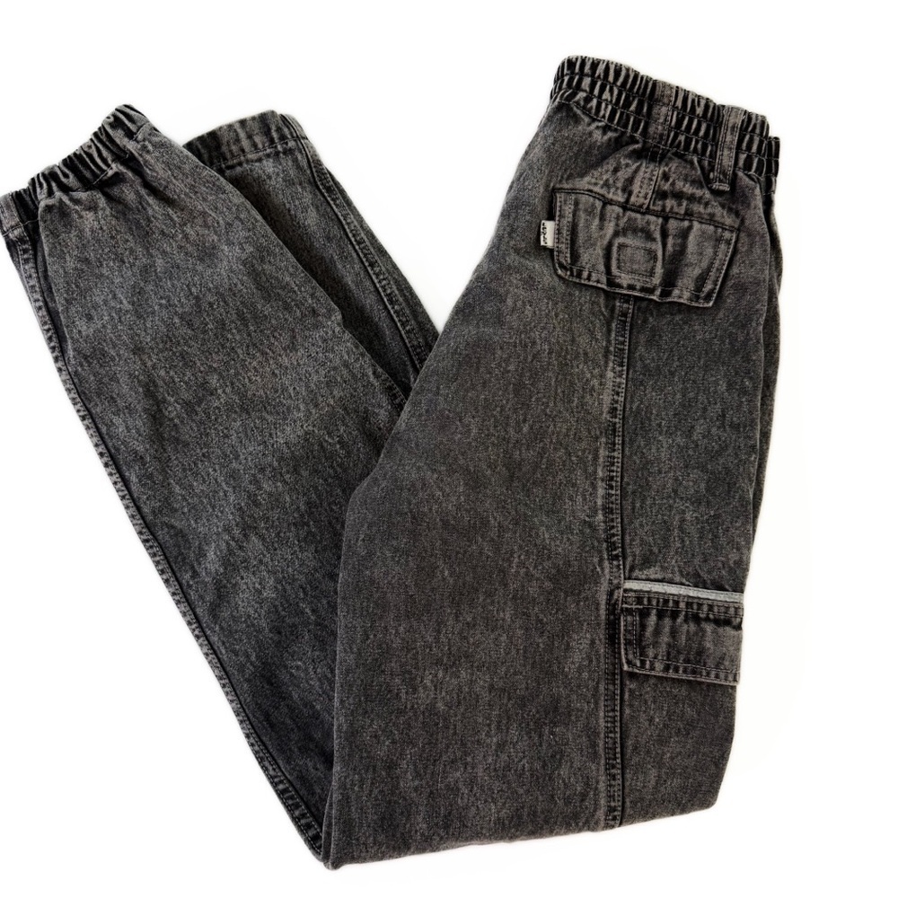 Vintage Levi’s Sport 80s Acid Wash Jogger Jeans Mens Womens Small Hip Hop - Picture 2 of 8